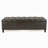Ottoman Bench With Storage, Dark Brown PU Surface, Rubber Wood Legs, 300 Lbs Capacity