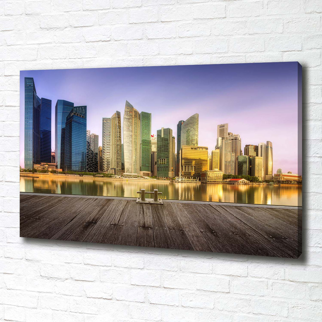 Singapur - Kunstdrucke auf Leinwand - Wrapped Canvas