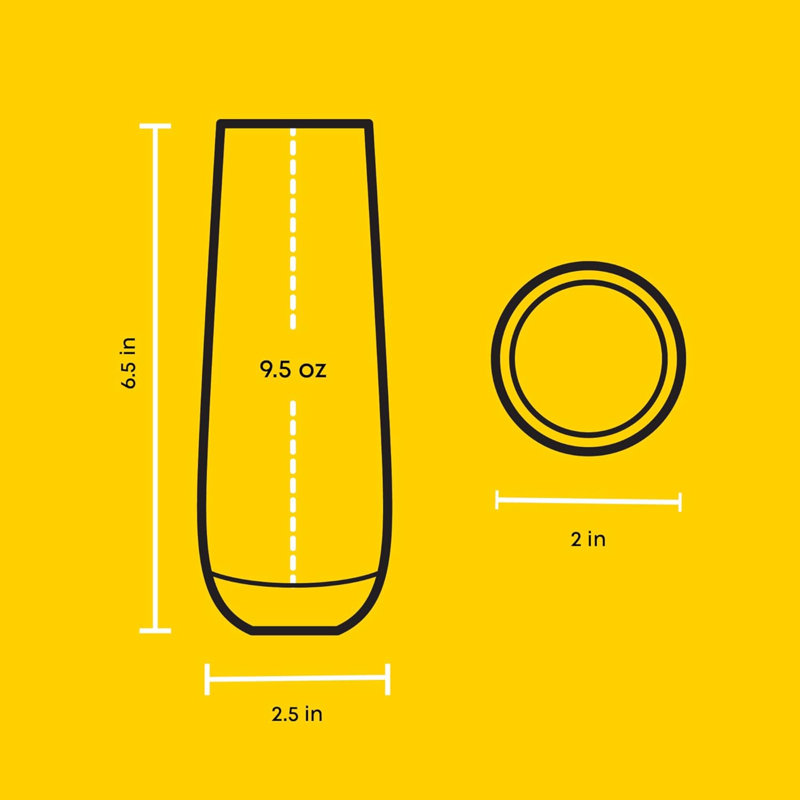 Ensemble de 8 flûtes à champagne sans pied Milo Flûte à vin 9,5 oz Prosecco, verres à mimosa, ensemble de verres à cocktail, verres à eau, verres de bar