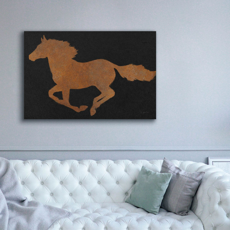 Toile épique «Equine 1 Industrial» par James Wiens «Epic Graffiti», 60 po x 40 po, H 40 po x l 60 po
