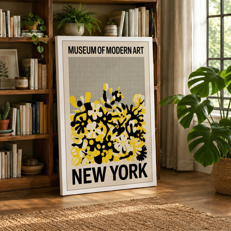 Museum Modern Art Retro - Wrapped Canvas, 24x16 - 61.0 x 40.6 cm, Terracotta Border