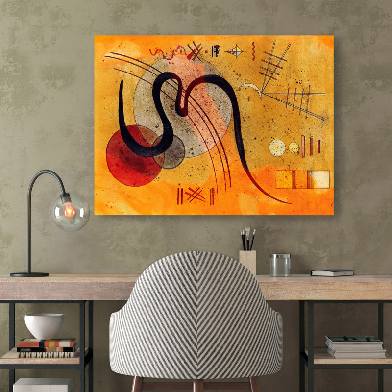 Launelinie by Wassily Kandinsky - Wrapped Canvas Painting, 70cm H x 100cm W x 4cm D