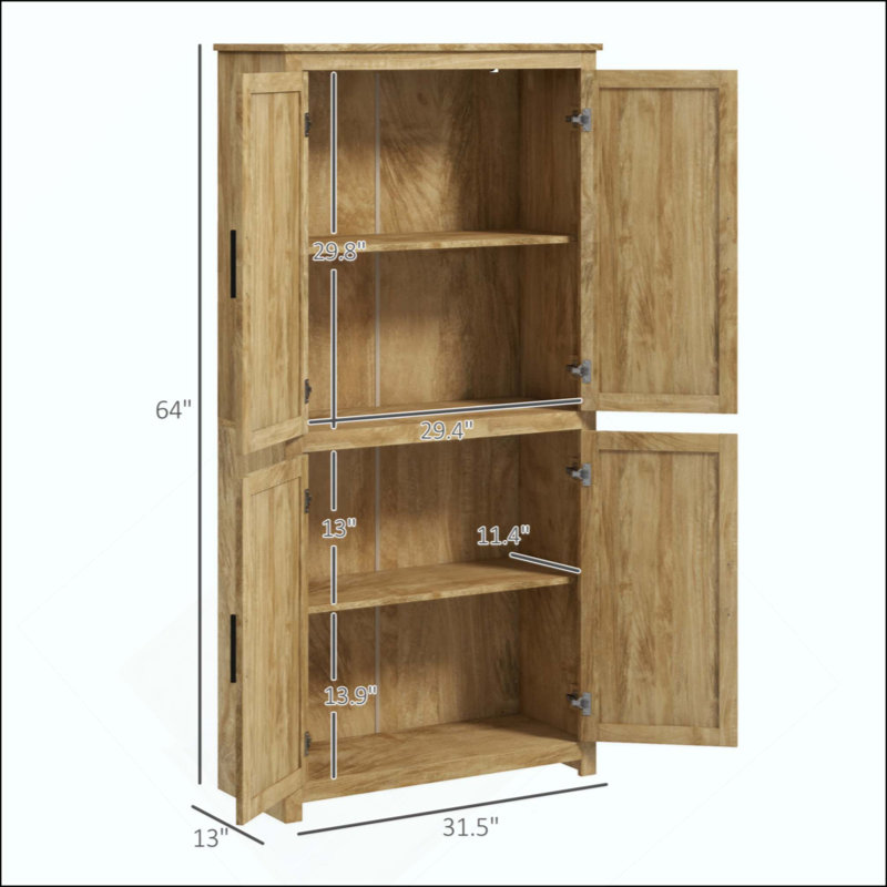 Armoire de rangement en rotin avec tablette réglable, style bohémien
