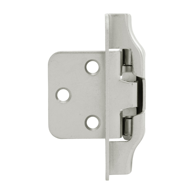 Charnière de porte simple superposée, Nickel satiné, 2
