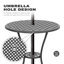 Aatifa Round 2 - Person 25.39'' Long Aluminum Dining Set-1226035156