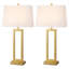 Samarah 28.5" Metal Table Lamp Set with USB, Type-C Ports and Built-in Outlet-507197053