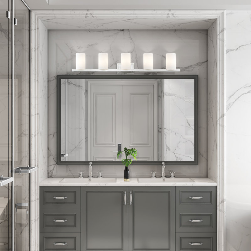 Delvin 5 - Light Dimmable Vanity Light, Polished Chrome