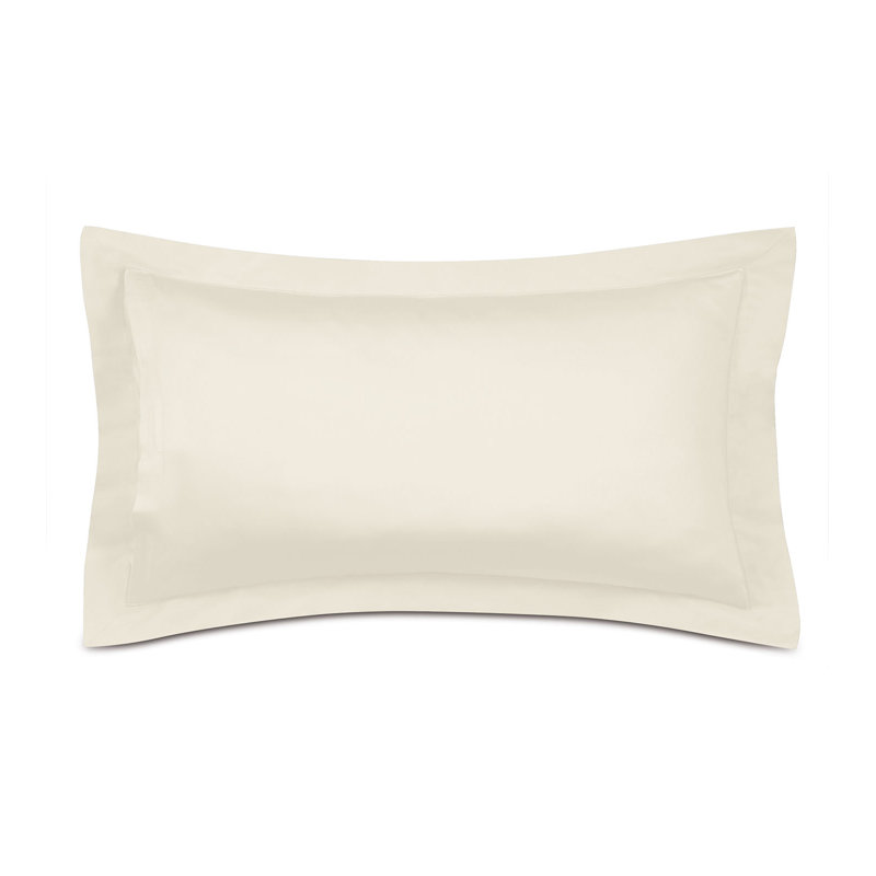 Deluca 100% Cotton Pillow Sham, King, Ivory