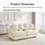 Canapé modulaire modulaire avec revêtement en chenille-778348059