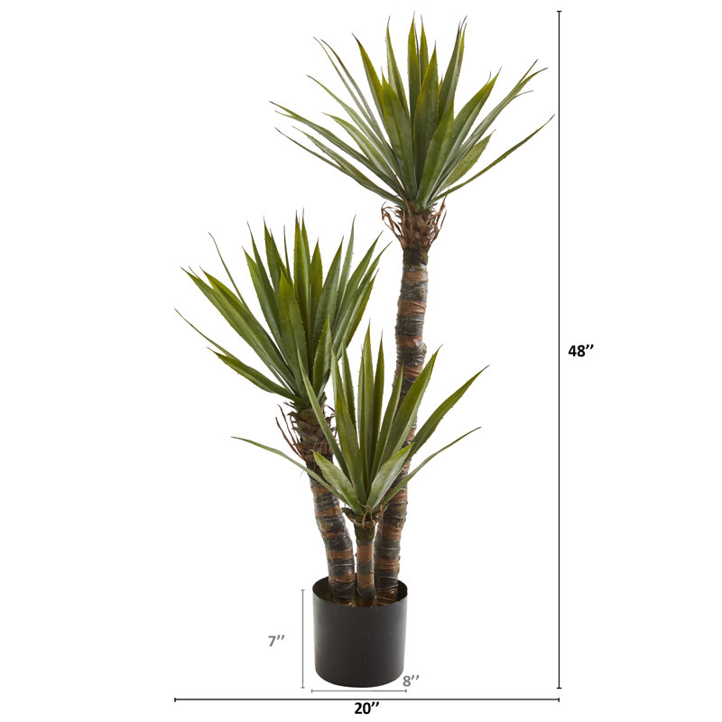 Arbre de yucca artificiel 48" en pot de fleurs