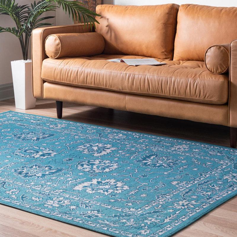 Floral Indoor Rug, Rectangle 7'10" x 10'
