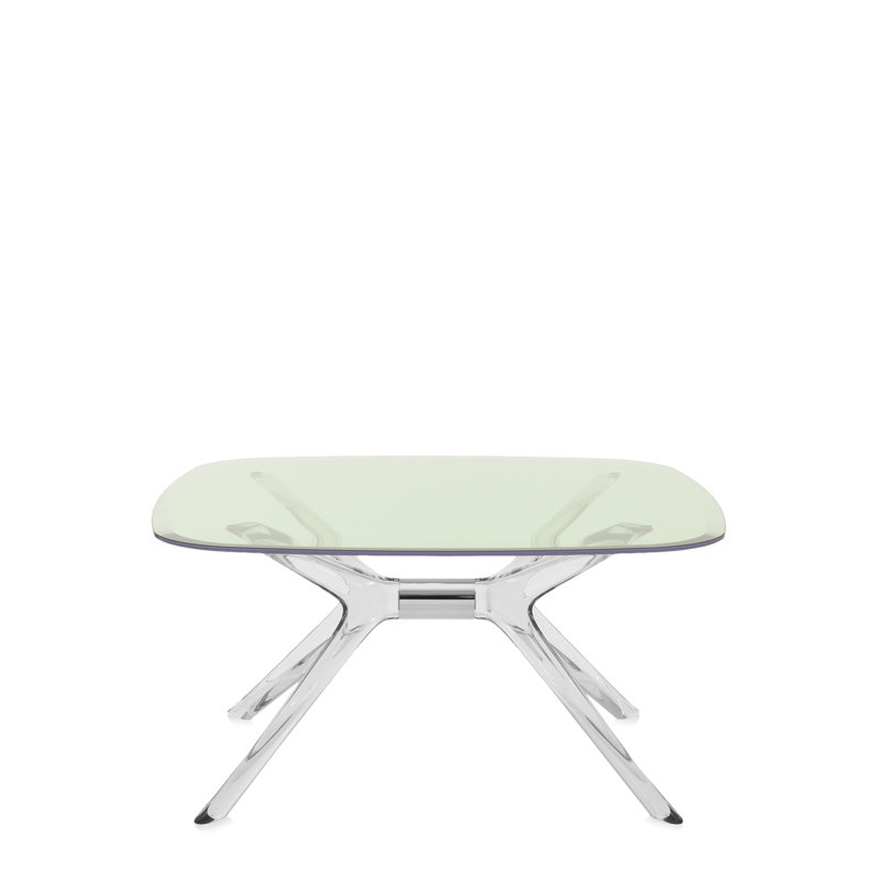 Blast Coffee Table, Crystal-Chrome, Green
