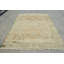 Grand tapis turc rétro de style Oushak neutre idéal pour la décoration bohémienne et un revêtement de sol unique
