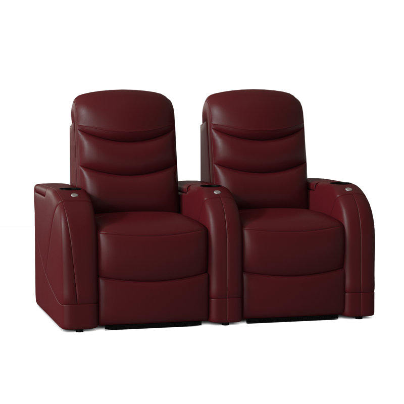 Rangée de cinéma maison Stealth HR Series (rangée de 2), Cerise luxueuse