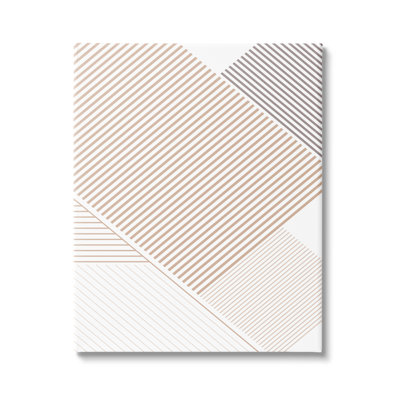 «Modern Abstract Contemporary Contemporary Neutral Tone Stripe» par Urban Epiphany - impression