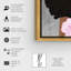 Mode et glamour, portrait de femme et de cheveux - Impression sur toile-51240254-51240256