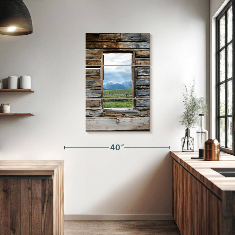 Alvord Window To Grand Teton, 38" H x 24" W