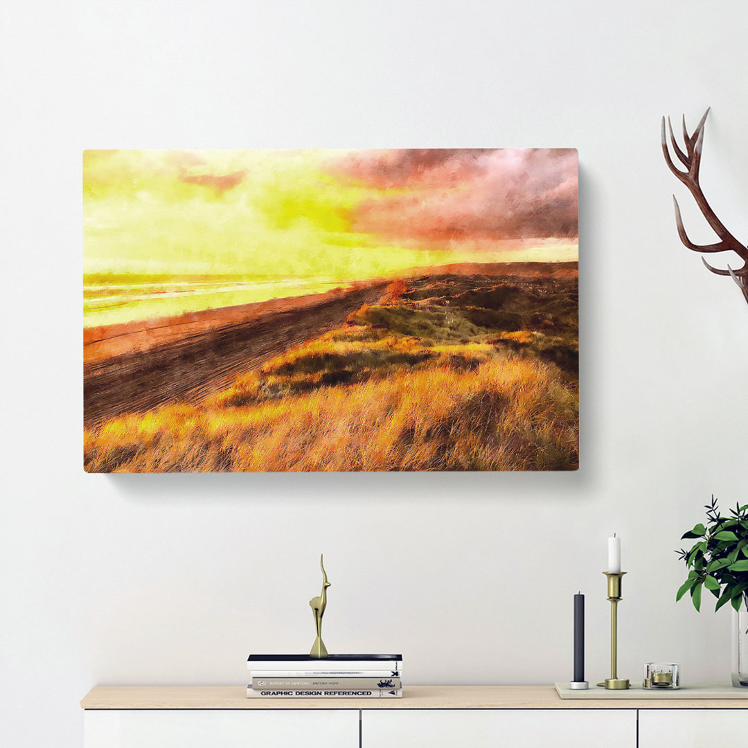 Over a Beach in New Zealand - Wrapped Canvas Photograph Print