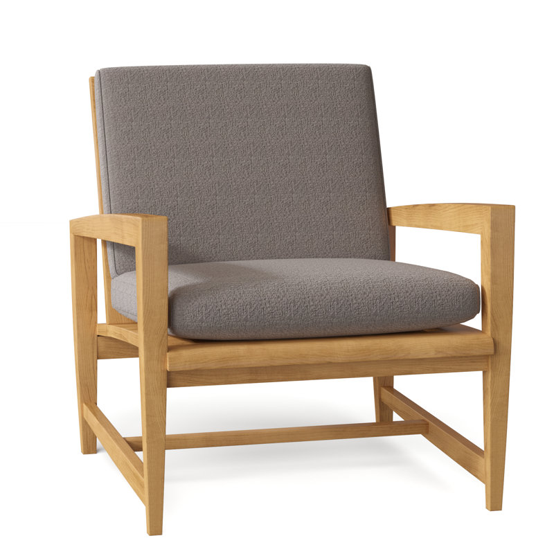 Amalfi Outdoor Teak Lounge Chair, Ash
