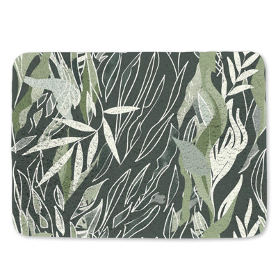 Tapis de bain en microfibre / microsuède