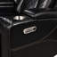Fauteuil inclinable électrique entièrement assemblé de 99 cm de large avec port de chargement USB, canapé inclinable en similicuir brun