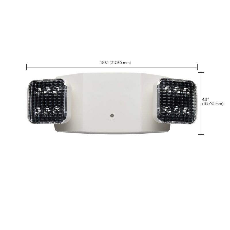 Emergency Light 90min Ni-Cad backup 120/277V Dual Head Universal Mounting