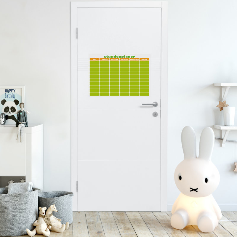 Argelis Education Bulletin & Memo Board, Orange/Green