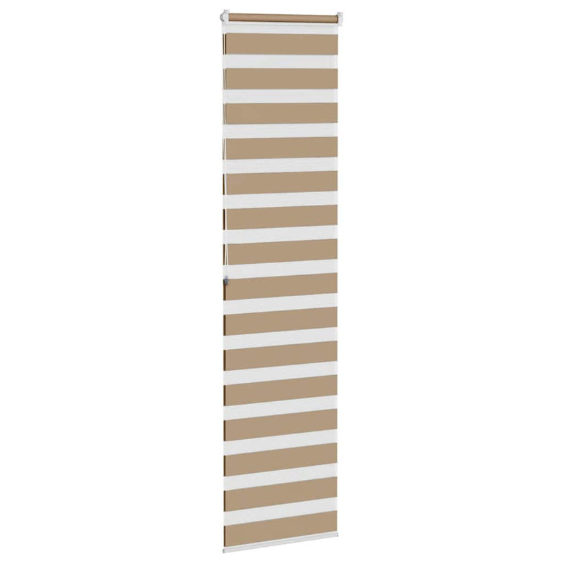 George Oliver Zebra Blind Polyester, 60cmW x 200cmL, Sand Brown