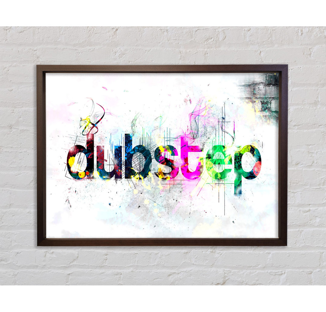 Dubstep Farbig - Einzelbildrahmen Kunstdrucke auf Leinwand