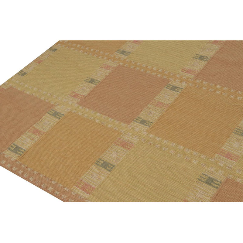 Scandinavian Wool Geometric Area Rug, Rectangle 5' x 8'