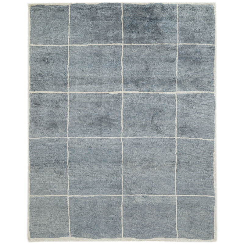 Tapis d'intérieur en laine touffeté à la main Merritt, Rectangle 7 pi 9 po x 9 pi 9 po
