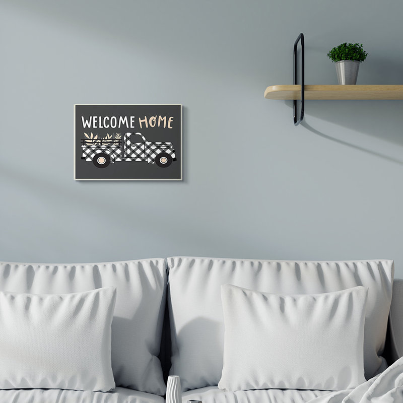 "Welcome Home" par Arrolynn Weiderhold-impression d’art graphique, Plaque murale, H 10 po x l 15 po x P 0,5 po