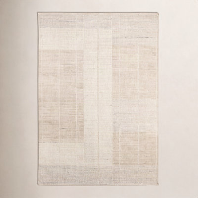 Nona Tan Hand-Woven Striped Rug