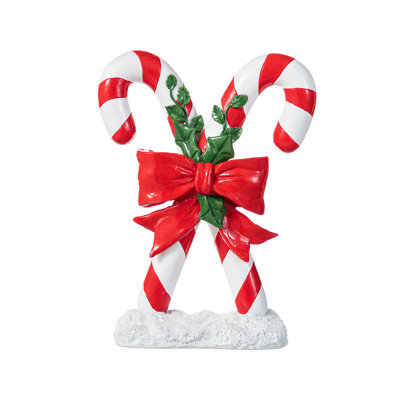 10"H Christmas Resin Candy Cane Table Decor