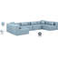 Houswerth Upholstered U-Shaped Sectional Reversible-94884334