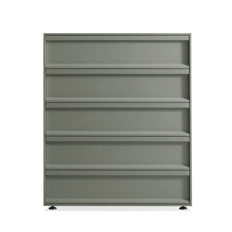 Commode 5 tiroirs Superchoice, Gris / vert