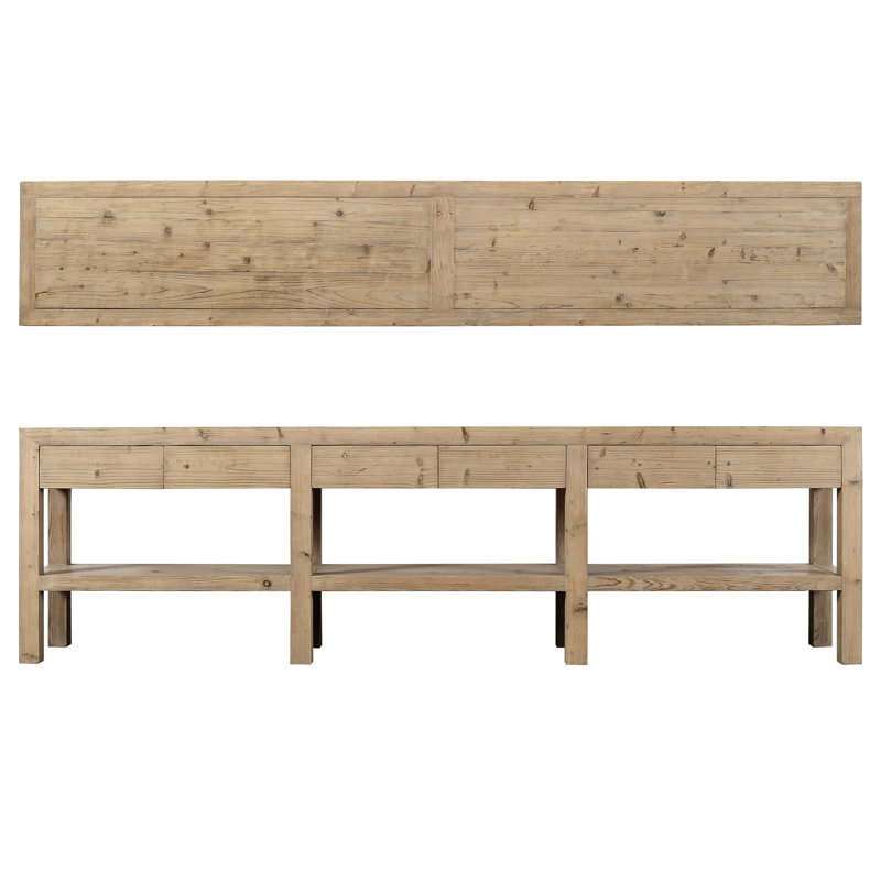 120'' W Solid Wood Console Table