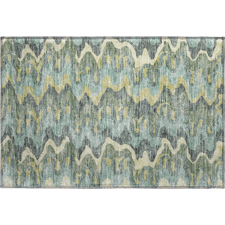 Premium Machine Washable Prisco Sage Rug