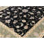 Hand-Knotted High-Quality Black and Green Area Rug