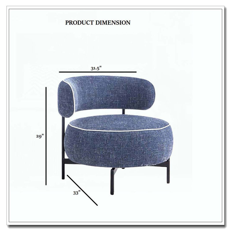 Pieds de chaise pivotante en métal, Bleu très foncé