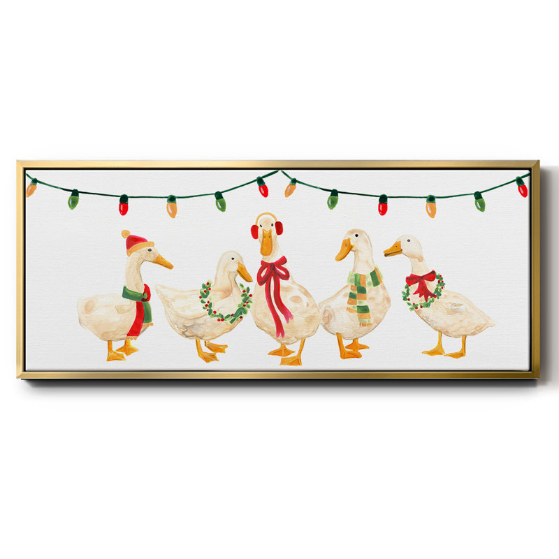 Merry Quackmas Collection D-, toile encadrée, H 24 po x l 60 po