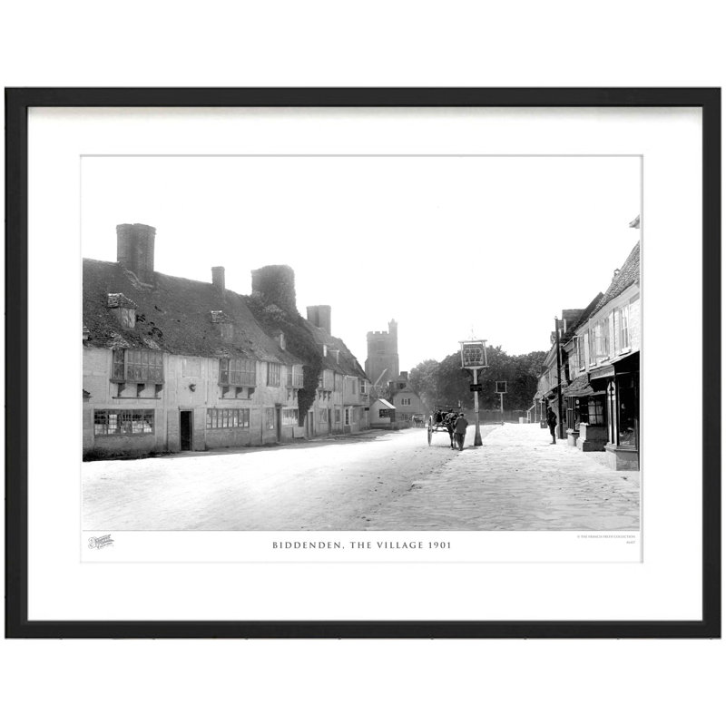 Biddenden, The Village 1901 - Single Picture Frame Print, 45cm H x 60cm W x 2.3cm D