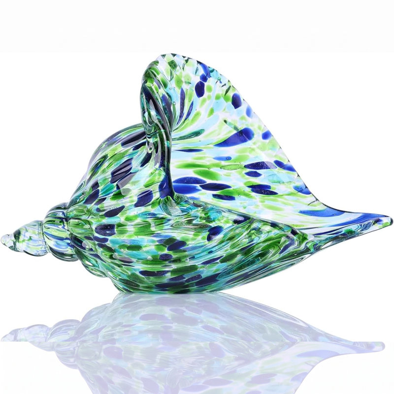 Sculpture en coquillage vert