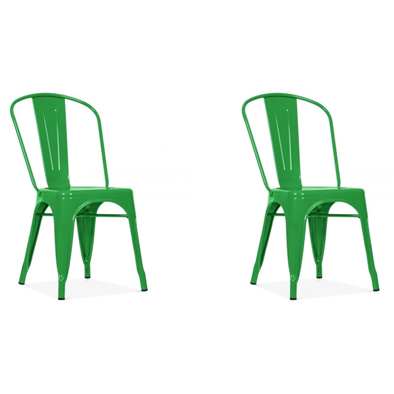 Chaise de patio empilable Hakana, Vert clair