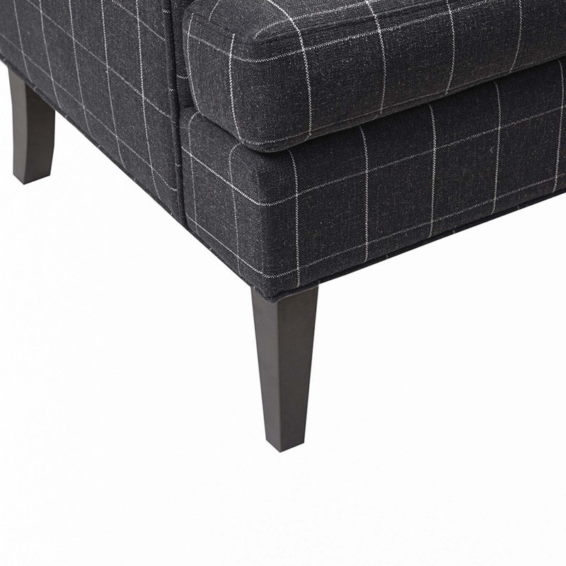Chaise d'appoint Decker, Gris anthracite
