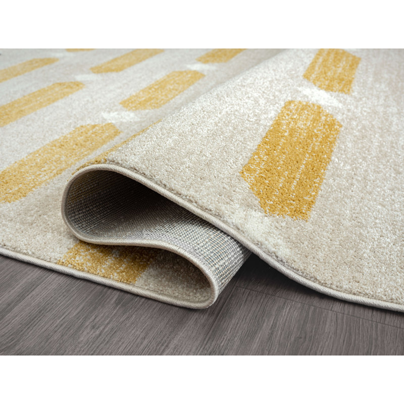 Tapis à motif géométrique Galey, Rectangle 4 pi x 6 pi