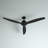 Akmani 60" Modern Black Ceiling Fan with Remote Control, Energy Efficient DC Ceiling Fan, Quiet High Airflow Solid Wood Blades-895604752