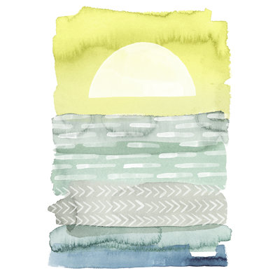 Sunrise Sea I by Grace Popp - Painting on Canvas