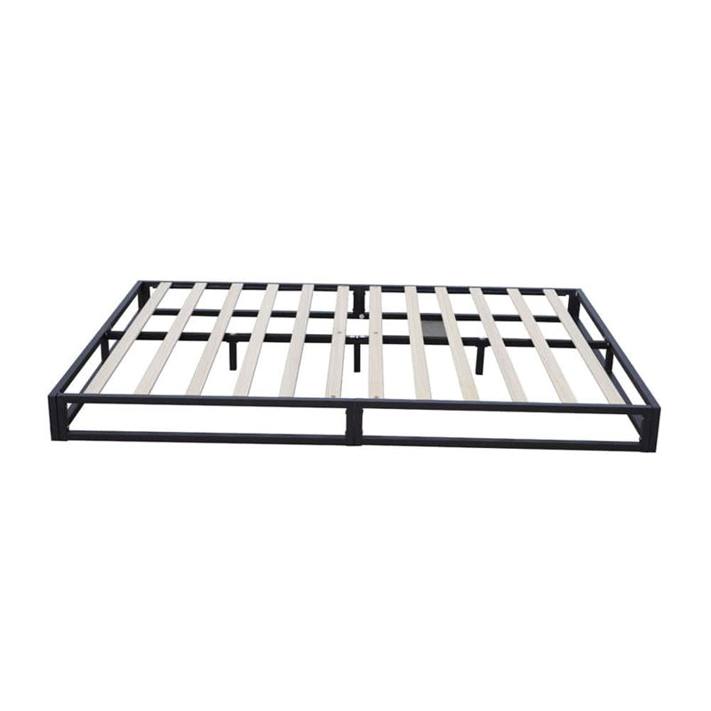 BASICS Metal Platform Bed Frame With Slatted Frame, Kingsize (5')