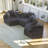Chenille Sponge single sofa-108939562